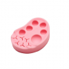 Palette multifunzionale in silicone a forma di cuore per la laminazione delle sopracciglia e il lifting delle ciglia.